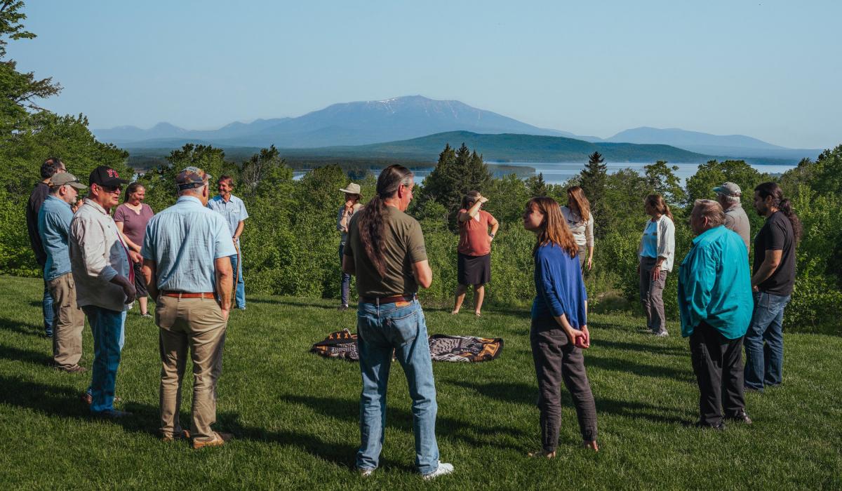 Native and non-Native gathering.